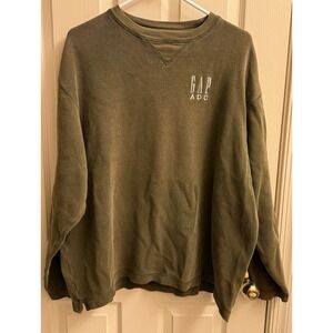 Vintage Unique Gap ADC‎ Crewneck Sweater Large Green Rare EUC
